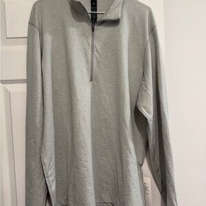 LULULEMON NEW WITH TAGS. Men's Gray Quarter-Zip